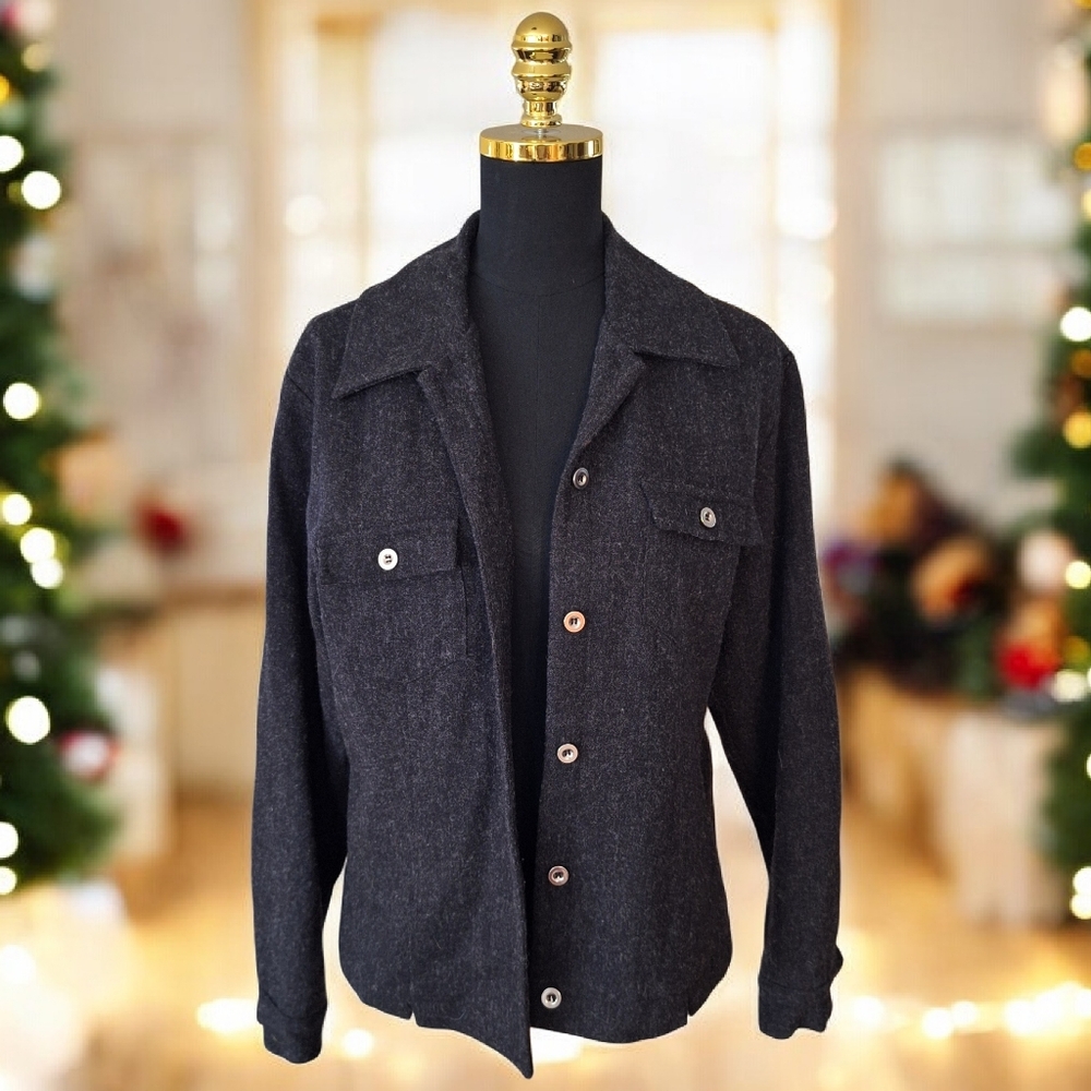 Maurices Dark Gray Shirt Jacket